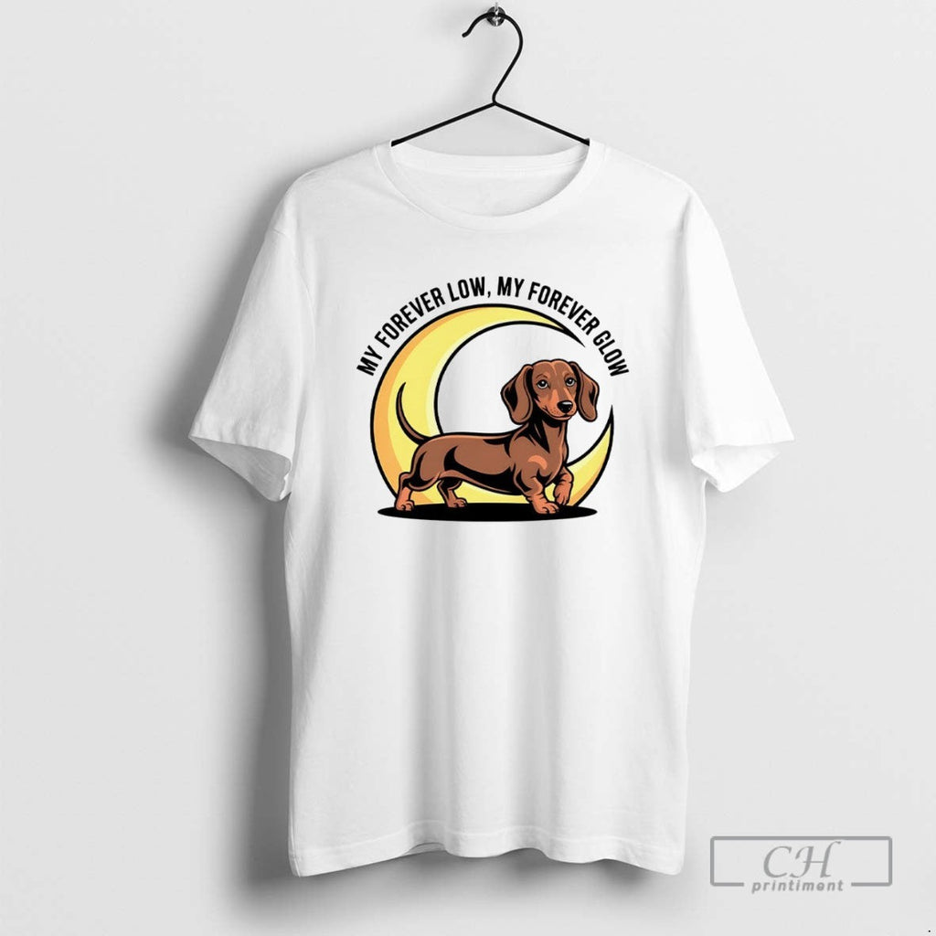 Dachshund My Forever Low Glow - Adult & Kids T-Shirts, Sweatshirts & Hoodies apparel design preview 1