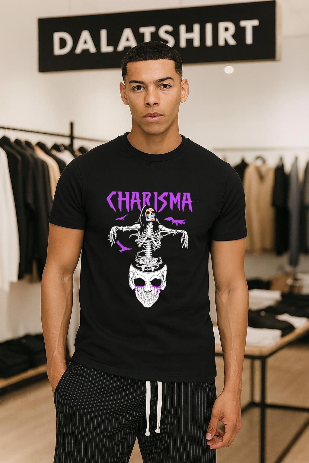 Daisuke Sasaki skull cross charisma - Adult & Kids T-Shirts, Sweatshirts & Hoodies apparel design preview 1