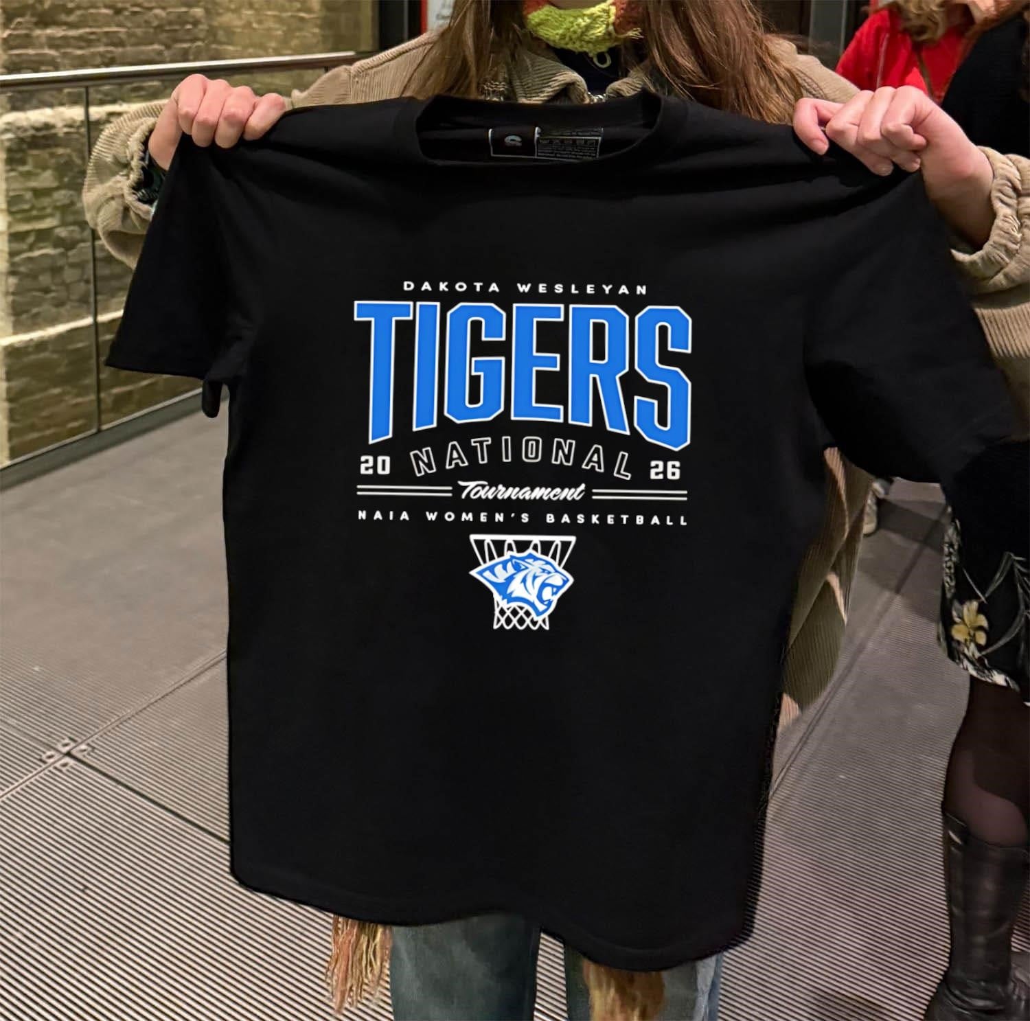 Dakota Wesleyan Tigers National Tournament 2026 NAIA - Adult & Kids T-Shirts, Sweatshirts & Hoodies apparel design preview 2