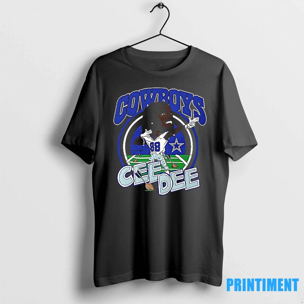 Dallas Cowboys Ceedee Lamb Caricature Player Graphic - Adult & Kids T-Shirts, Sweatshirts & Hoodies apparel design preview 1