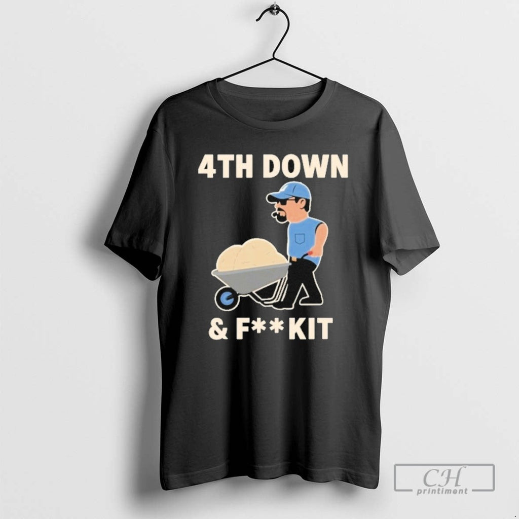 Dan Campbell 4th Down And Fk It - Adult & Kids T-Shirts, Sweatshirts & Hoodies apparel design preview 1