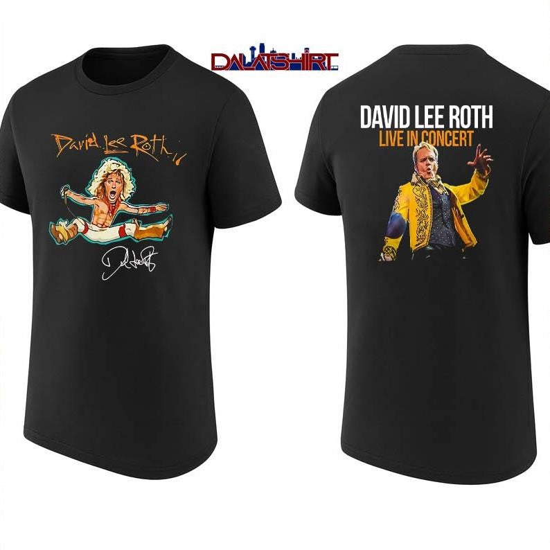 David Lee Roth Live In Concert 2026 - Adult & Kids T-Shirts, Sweatshirts & Hoodies apparel design preview 1