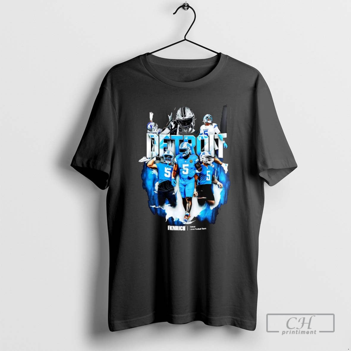 David Montgomery Detroit Lions Football Player - Adult & Kids T-Shirts, Sweatshirts & Hoodies apparel design preview 1