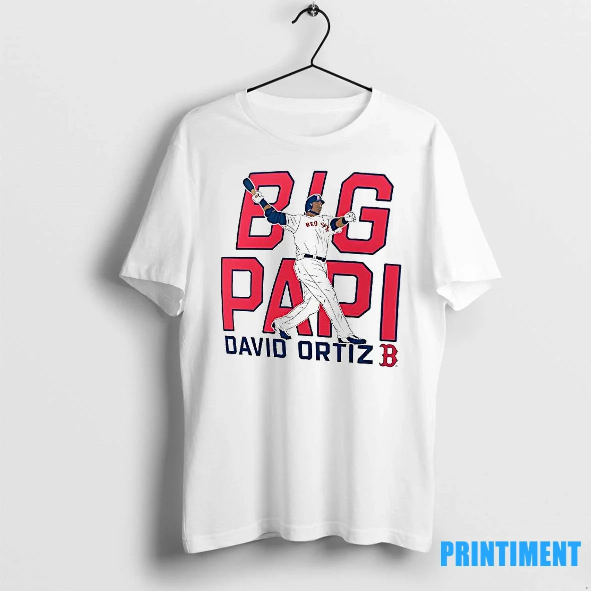David Ortiz Boston Red Sox Cooperstown Player Classic - Adult & Kids T-Shirts, Sweatshirts & Hoodies apparel design preview 1