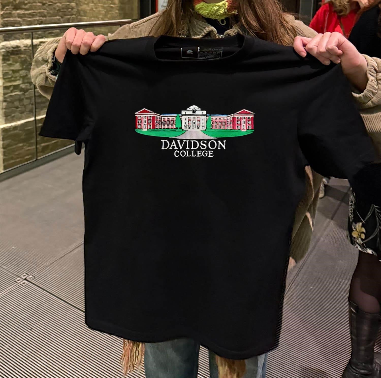 Davidson College Chambers Building Architecture - Adult & Kids T-Shirts, Sweatshirts & Hoodies apparel design preview 2