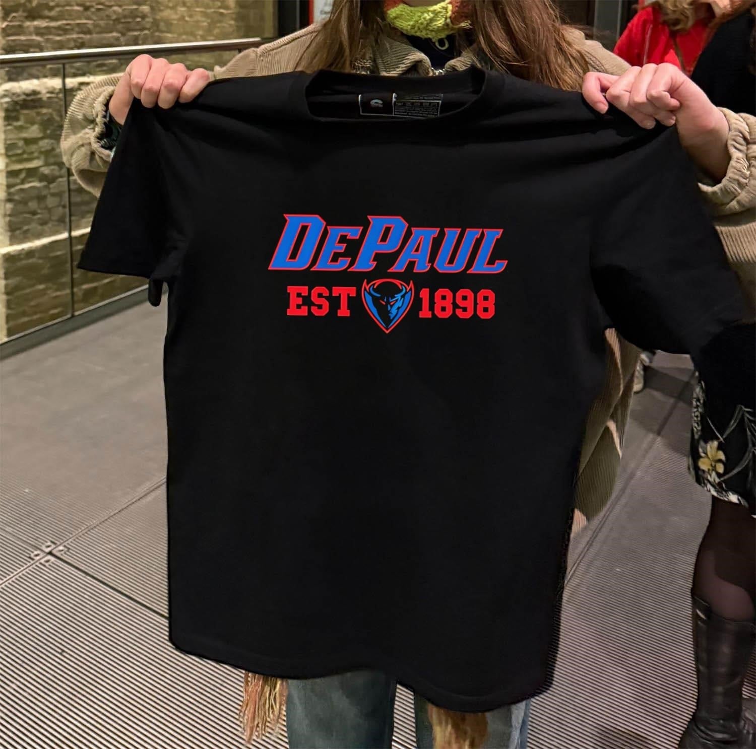 DePaul Blue Demons Est 1898 University Spirit - Adult & Kids T-Shirts, Sweatshirts & Hoodies apparel design preview 2