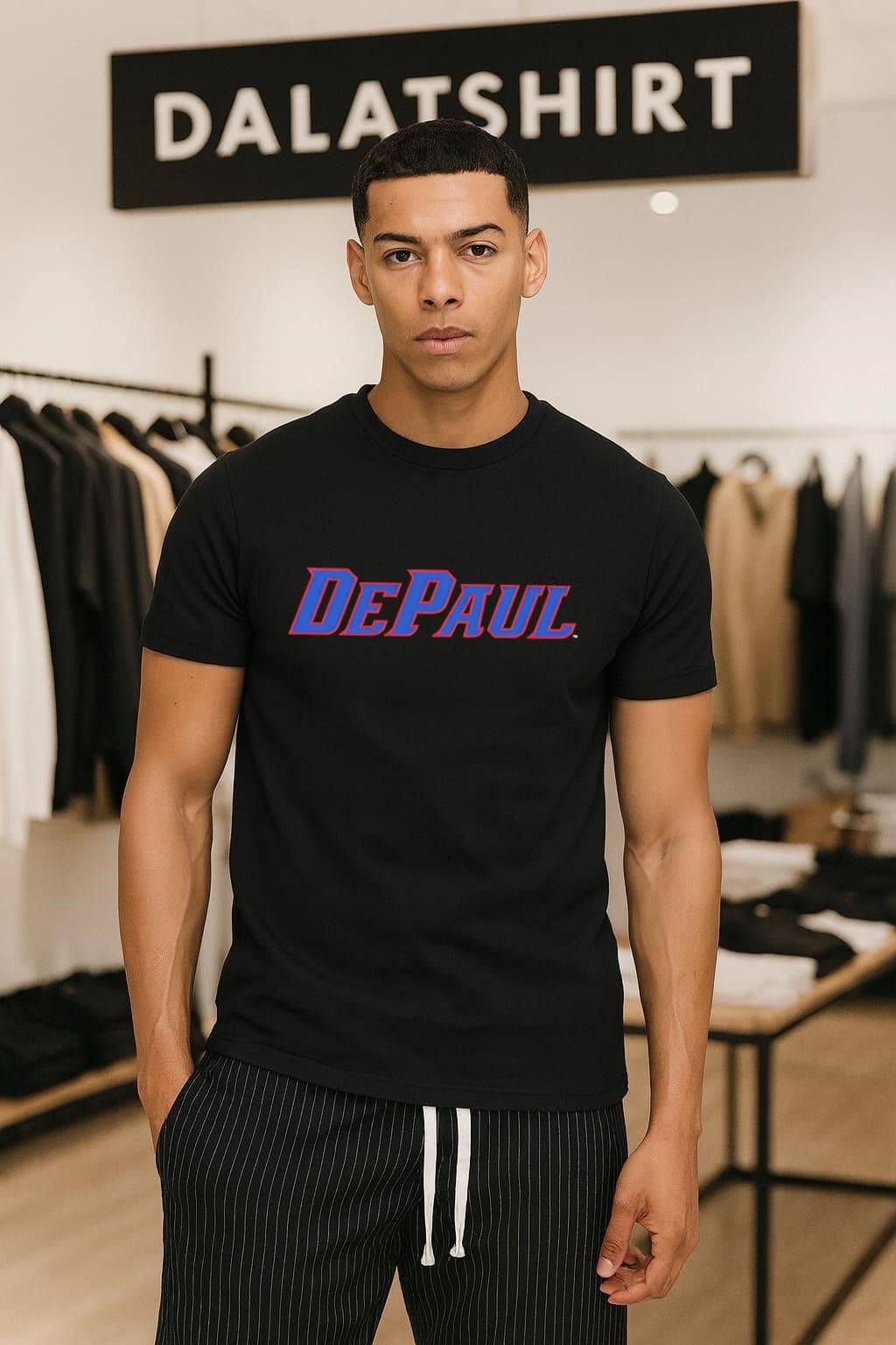 DePaul Blue Demons Official Collegiate Athletic - Adult & Kids T-Shirts, Sweatshirts & Hoodies apparel design preview 1