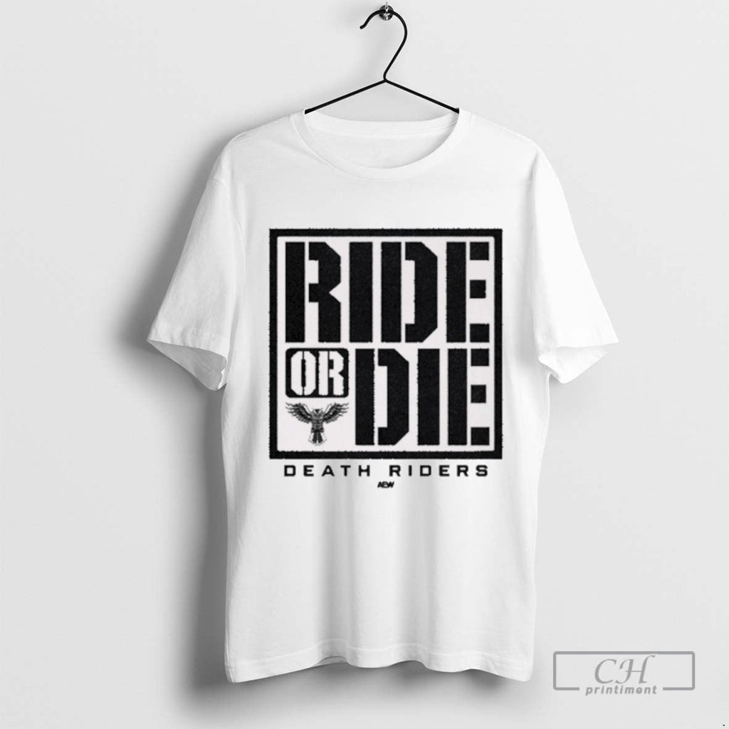 Death Riders Ride Or Die Aew 2025 - Adult & Kids T-Shirts, Sweatshirts & Hoodies apparel design preview 1