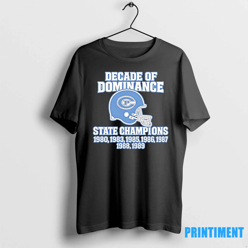 Decade Of Dominance State Champions 1989 Sweater - Adult & Kids T-Shirts, Sweatshirts & Hoodies apparel design preview 1