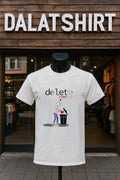Delete Romance Stickman Throwing Heart into Trash Can - Adult & Kids T-Shirts, Sweatshirts & Hoodies apparel design preview 1