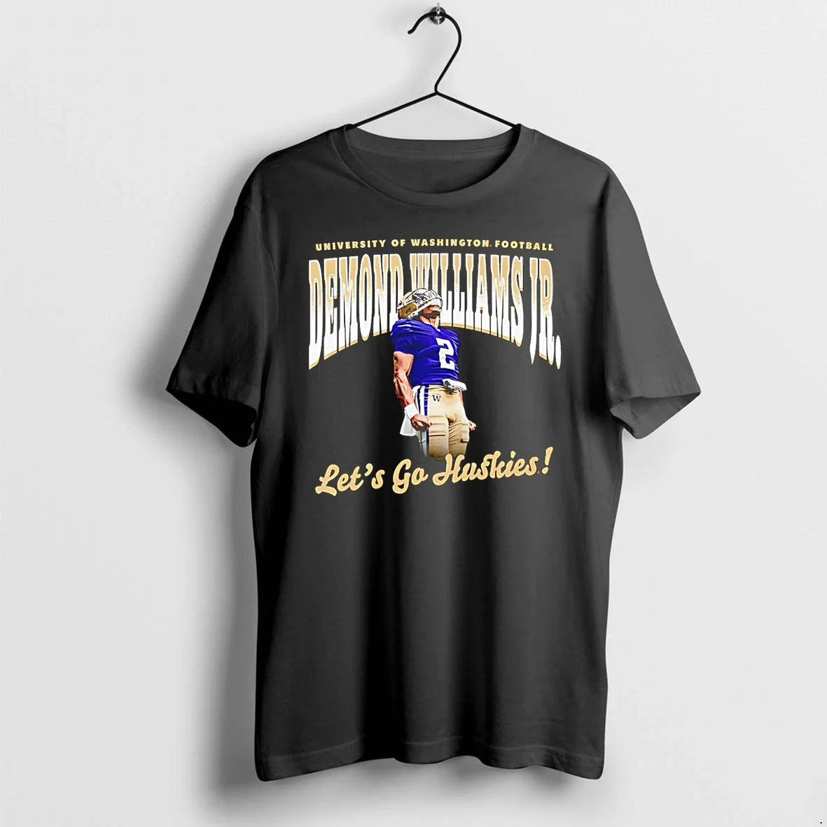 Demond Williams Jr Washington Huskies Lets Go Sweater - Adult & Kids T-Shirts, Sweatshirts & Hoodies apparel design preview 1