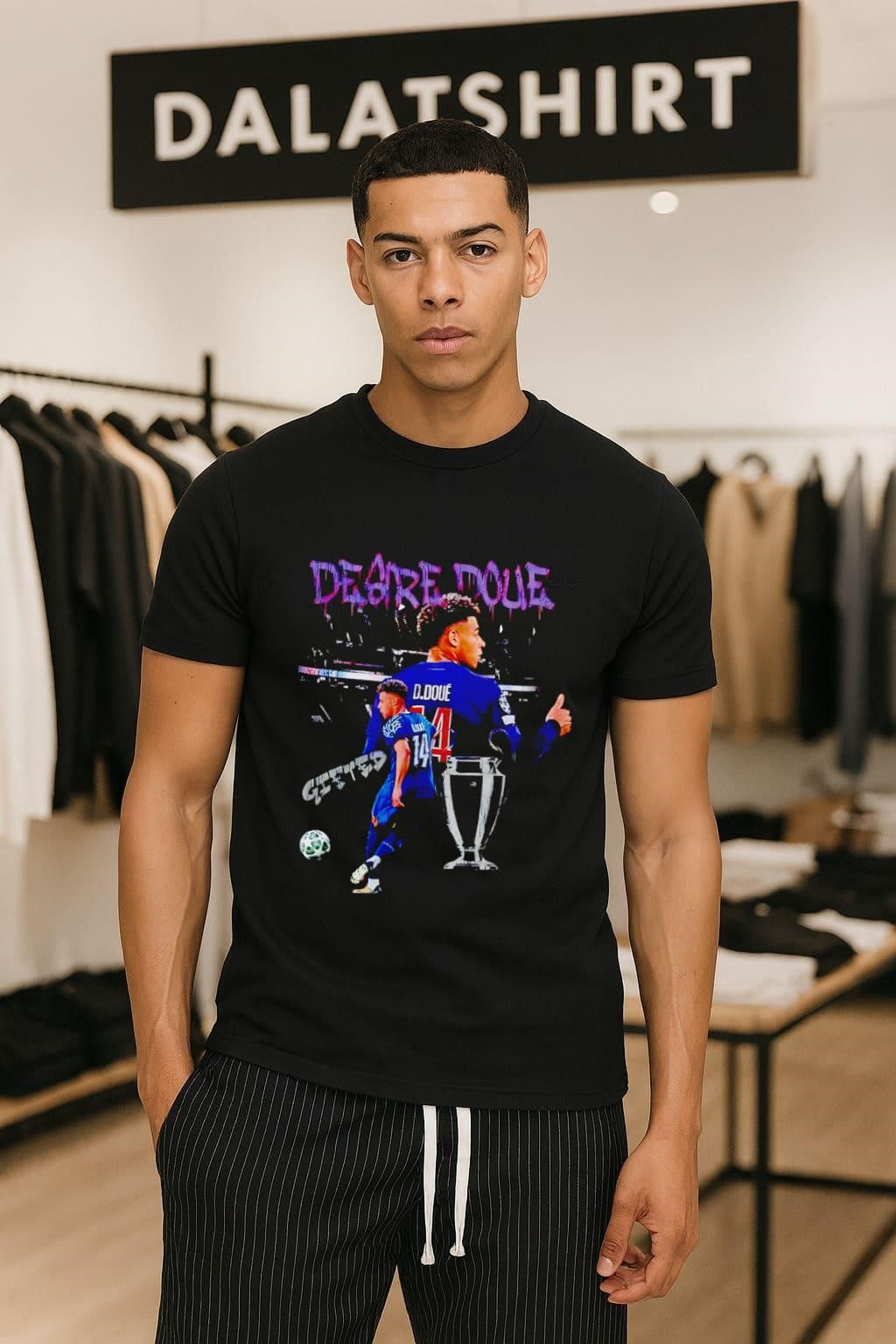Desire Doue D. 14 Gifted Football Player - Adult & Kids T-Shirts, Sweatshirts & Hoodies apparel design preview 1