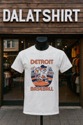 Detroit Baseball Eat 'Em Up Tiger Pitcher Mascot - Adult & Kids T-Shirts, Sweatshirts & Hoodies apparel design preview 1