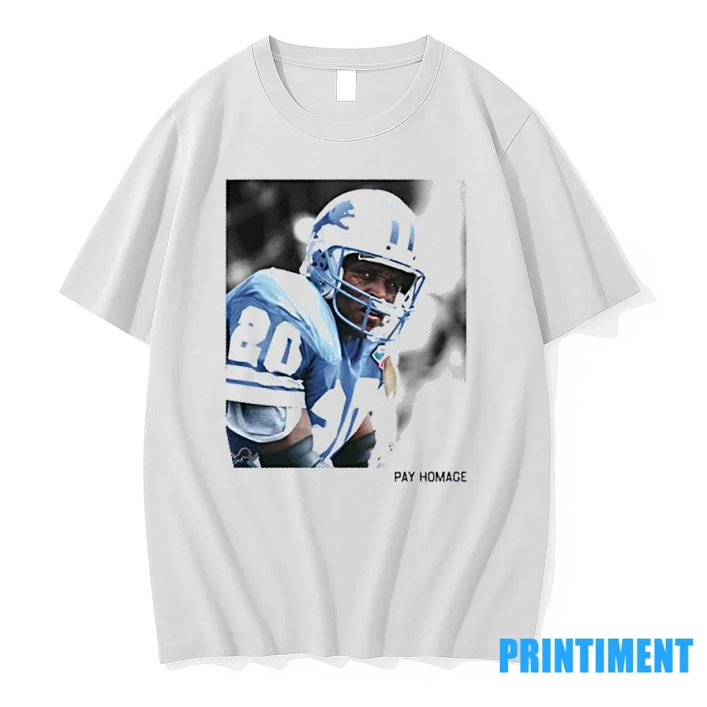 Detroit Lions Barry Sanders Homage Ash Pay Sweater - Adult & Kids T-Shirts, Sweatshirts & Hoodies apparel design preview 1