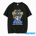 Detroit Lions God First Family Second Then Football - Adult & Kids T-Shirts, Sweatshirts & Hoodies apparel design preview 1