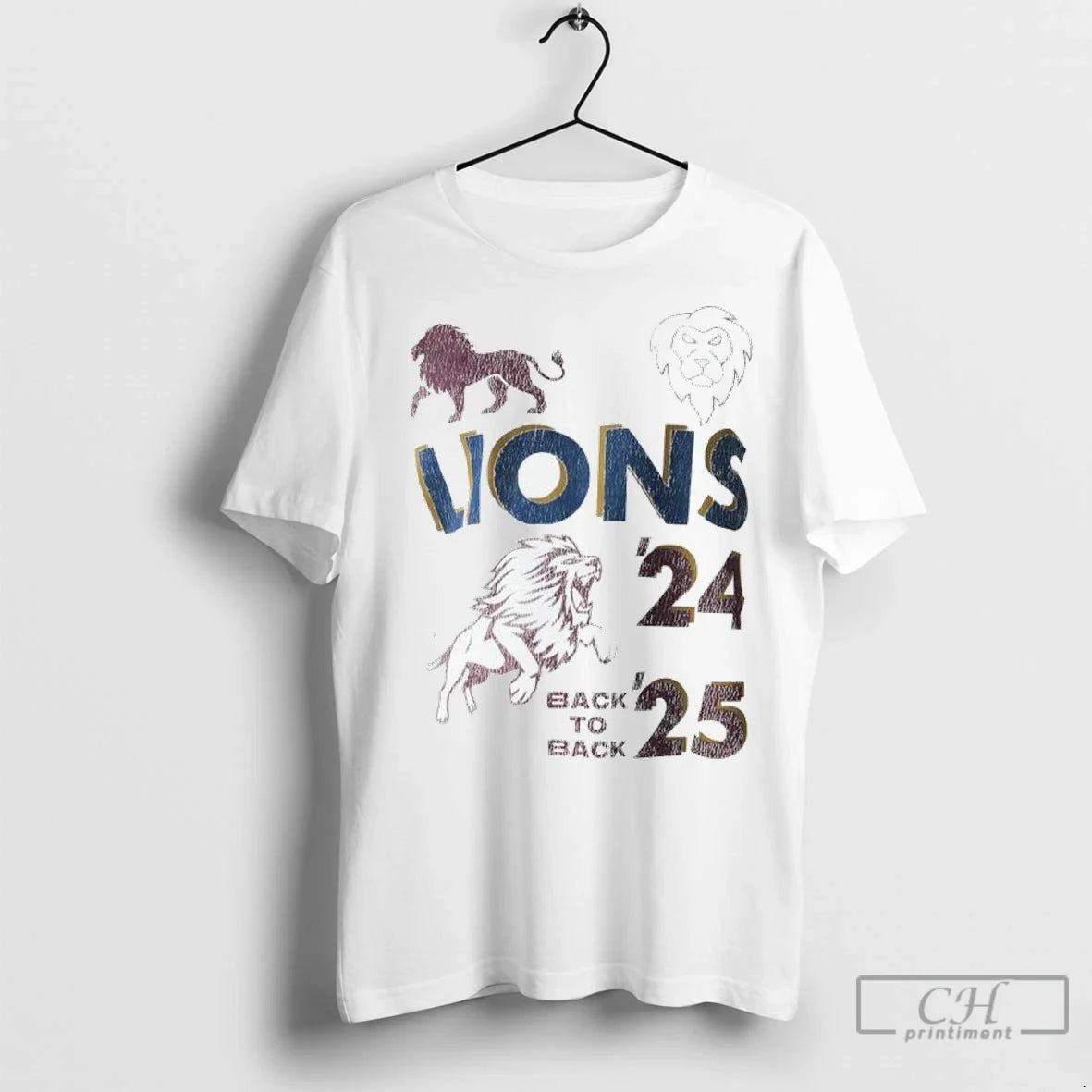 Detroit Lions The Pride Of Brisbane Back To - Adult & Kids T-Shirts, Sweatshirts & Hoodies apparel design preview 1