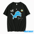 Detroit Lions X Bad Bunny Benito Mascot Signature - Adult & Kids T-Shirts, Sweatshirts & Hoodies apparel design preview 1