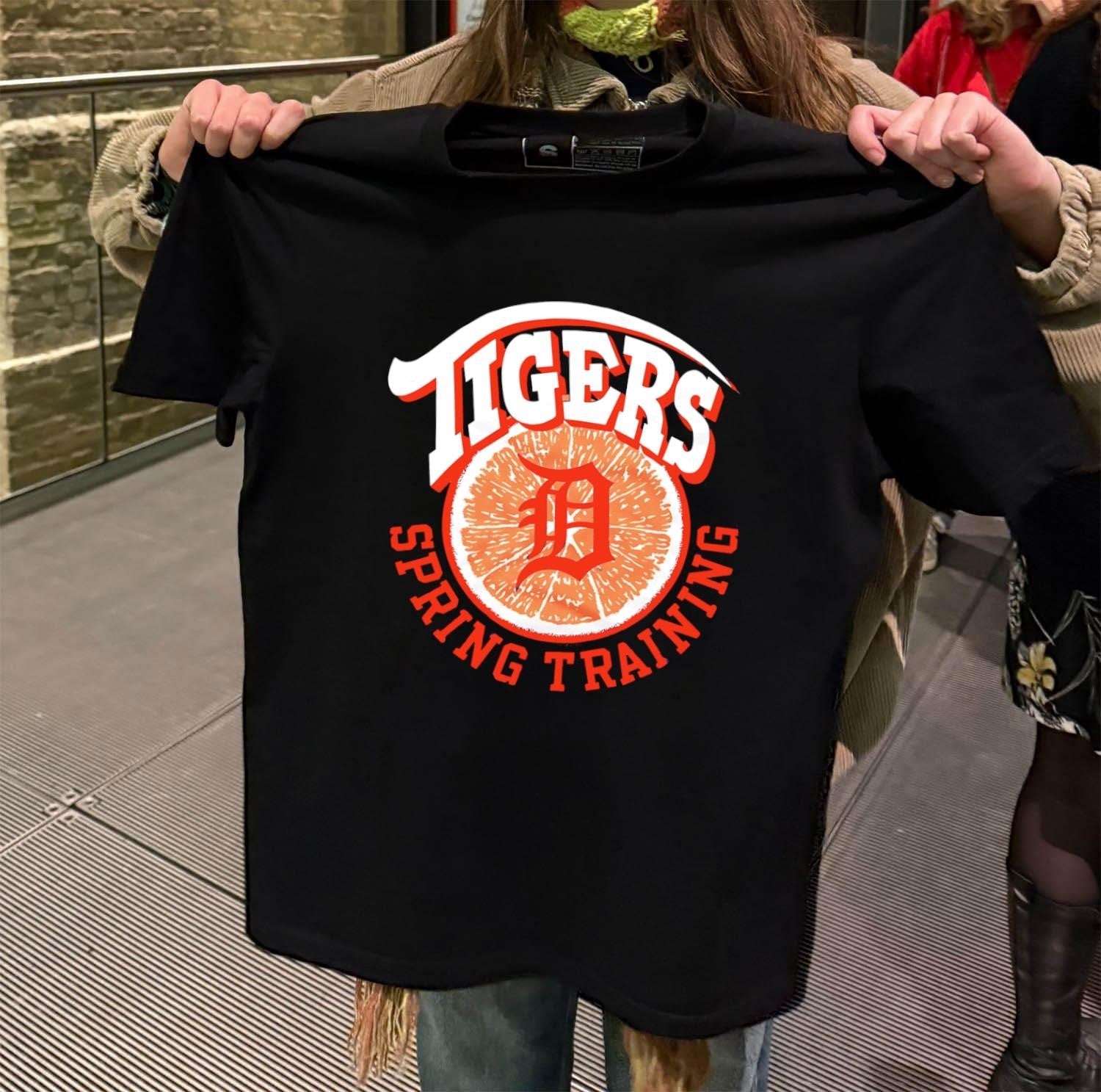 Detroit Tigers Baseball Spring Training Orange Fruit - Adult & Kids T-Shirts, Sweatshirts & Hoodies apparel design preview 2