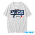 Detroit Tigers Vs Toronto Blue Jays 2025 Alcs Matchup - Adult & Kids T-Shirts, Sweatshirts & Hoodies apparel design preview 1