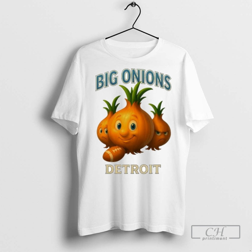 Detroit Big Onions Funny Ornaments - Adult & Kids T-Shirts, Sweatshirts & Hoodies apparel design preview 1