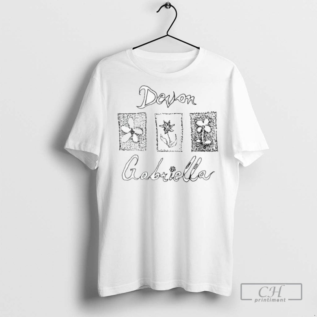 Devon Gabriella Flower Stamp - Adult & Kids T-Shirts, Sweatshirts & Hoodies apparel design preview 1