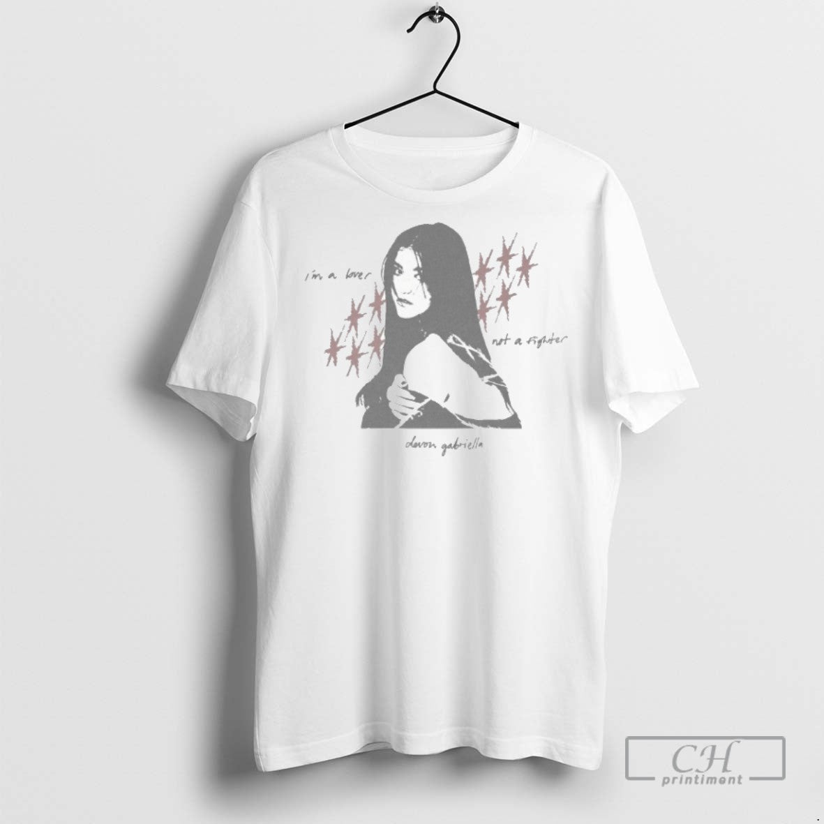 Devon Gabriella Im A Lover Not Fighter Star - Adult & Kids T-Shirts, Sweatshirts & Hoodies apparel design preview 1