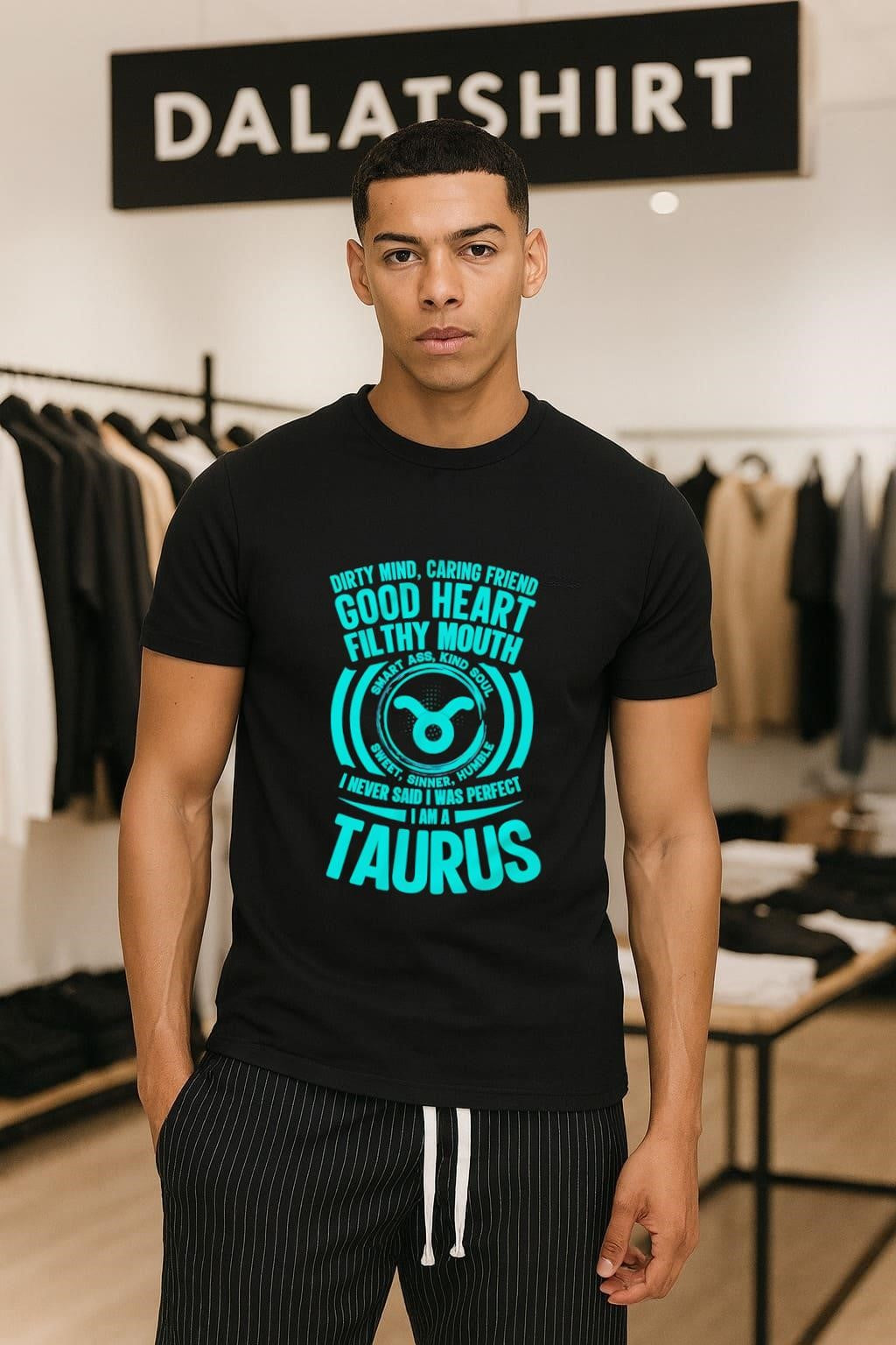 Dirty Mind Good Heart Filthy Mouth Taurus zodiac - Adult & Kids T-Shirts, Sweatshirts & Hoodies apparel design preview 1