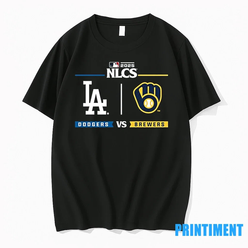 Dodgers Vs Brewers 2025 Postseason Nlcs Sweater - Adult & Kids T-Shirts, Sweatshirts & Hoodies apparel design preview 1