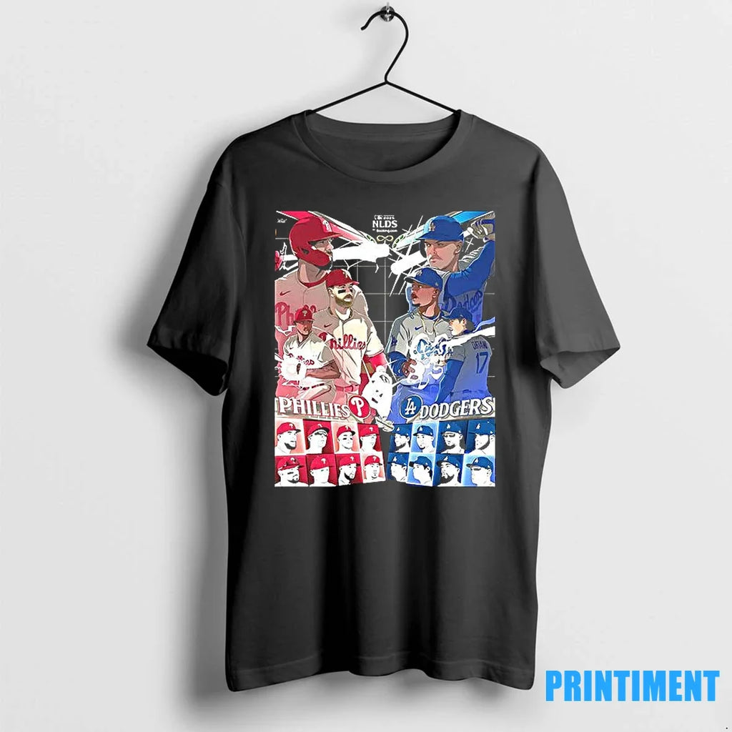 Dodgers And Phillies Face Off In Game 2 Of The Nlds - Adult & Kids T-Shirts, Sweatshirts & Hoodies apparel design preview 1