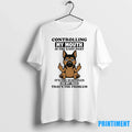 Dog Middle Finger Controlling My Mouth Is The Easy - Adult & Kids T-Shirts, Sweatshirts & Hoodies apparel design preview 1