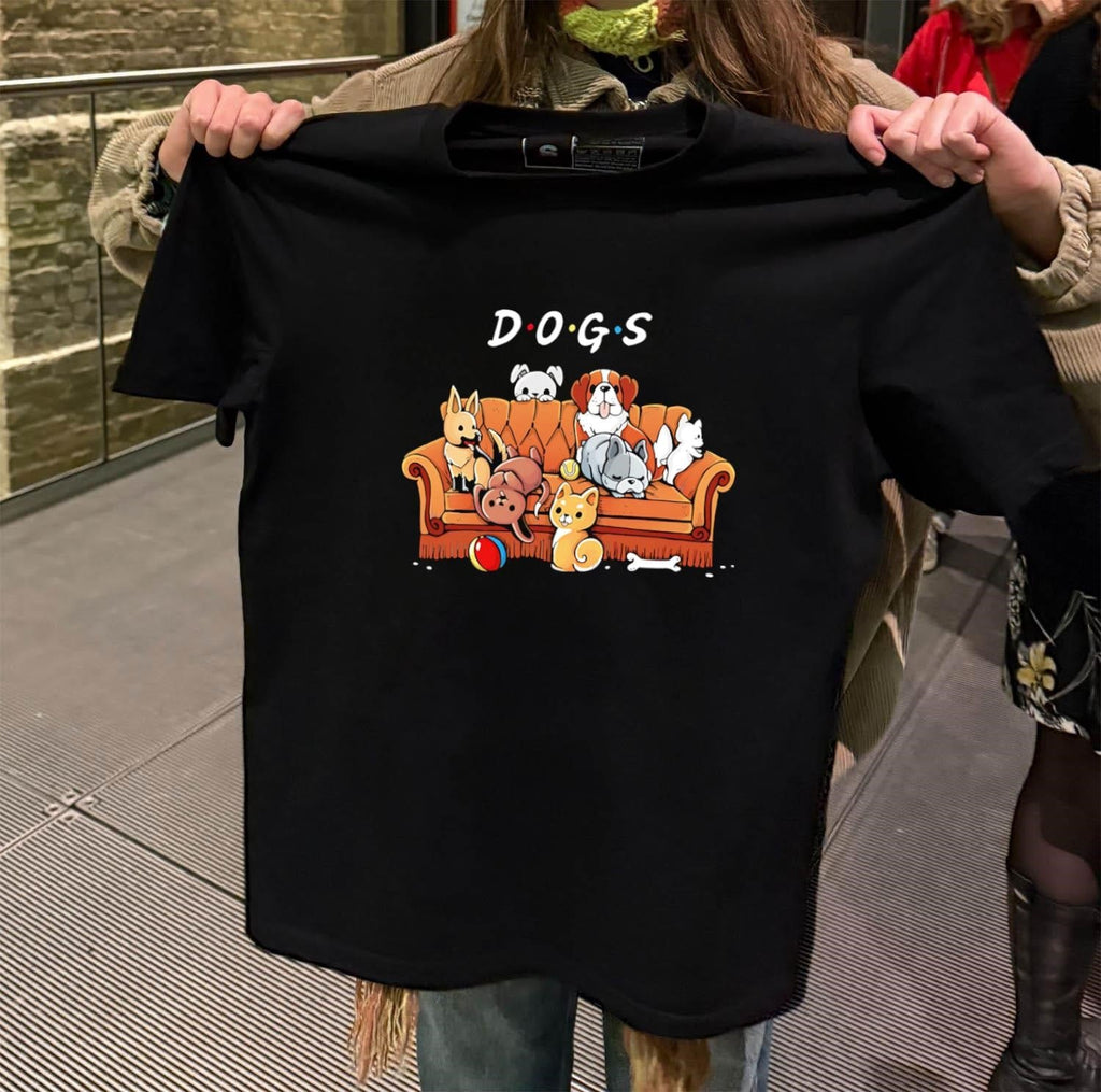 Dogs Friends TV Show Parody Puppy Sofa - Adult & Kids T-Shirts, Sweatshirts & Hoodies apparel design preview 2