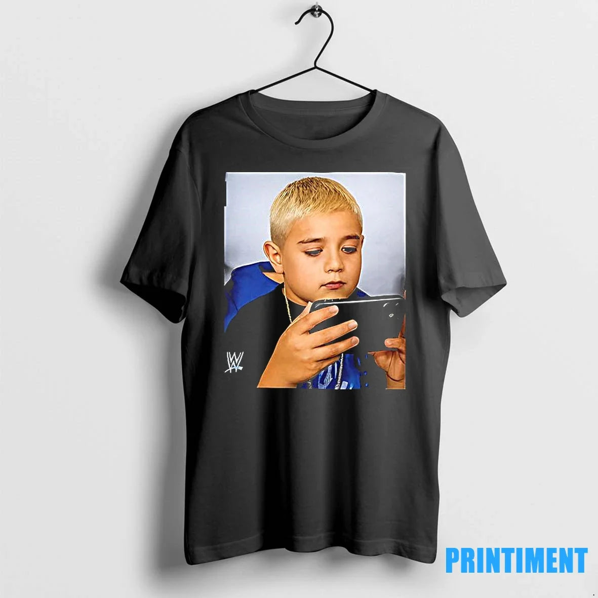 Dominik Mysterio Kid Playing Game Sweater - Adult & Kids T-Shirts, Sweatshirts & Hoodies apparel design preview 1