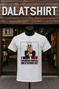 Donald Trump Uncle Sam Pointless Middle East War - Adult & Kids T-Shirts, Sweatshirts & Hoodies apparel design preview 1