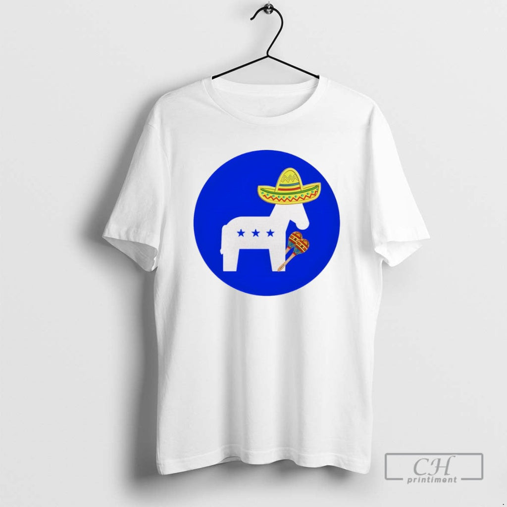 Donkey Republic Wearing Mexican Hat Cinco De Mayo - Adult & Kids T-Shirts, Sweatshirts & Hoodies apparel design preview 1