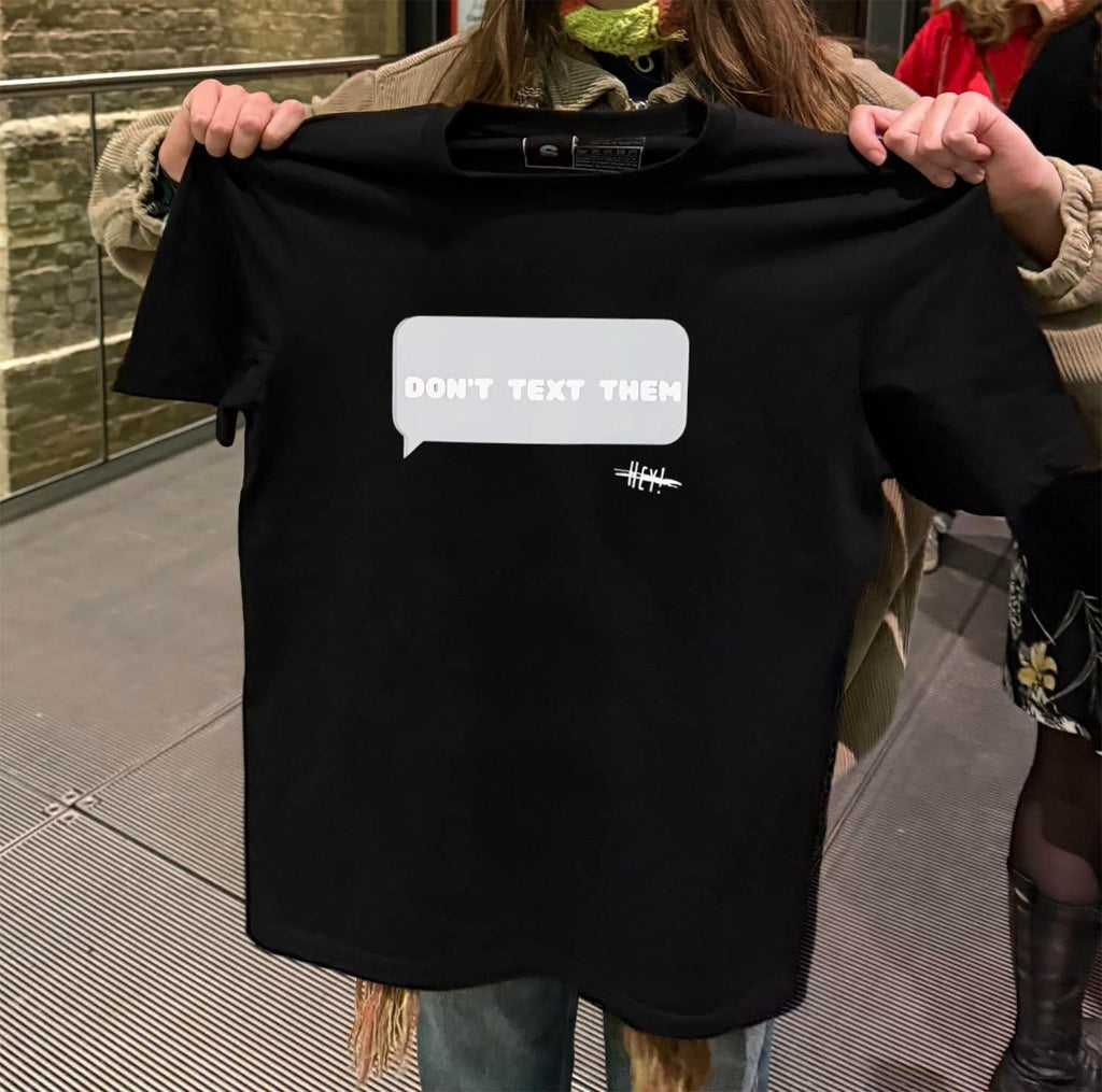 Don't Text Them Hey Message Bubble - Adult & Kids T-Shirts, Sweatshirts & Hoodies apparel design preview 2