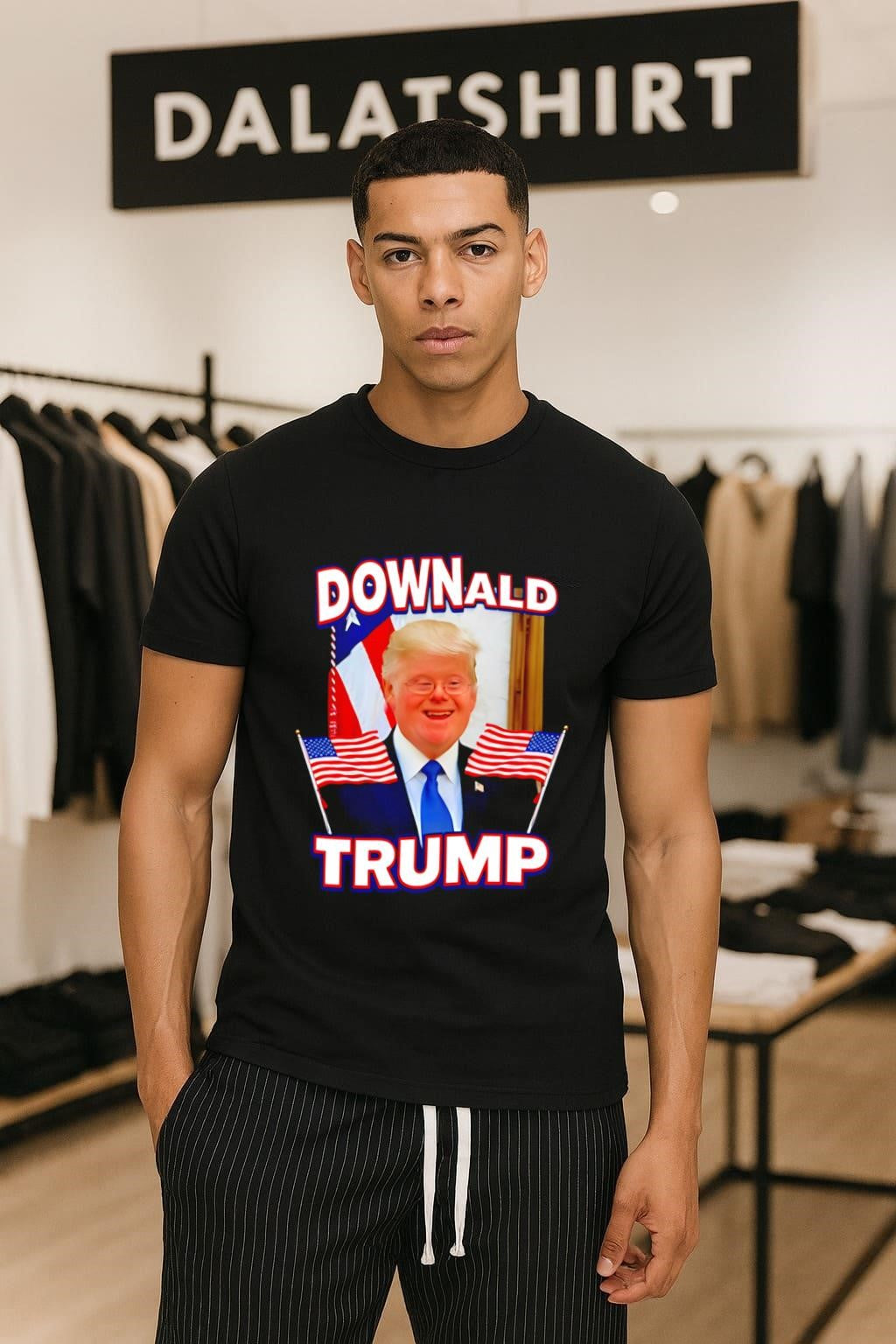Downald Trump Donald USA Flag American - Adult & Kids T-Shirts, Sweatshirts & Hoodies apparel design preview 1
