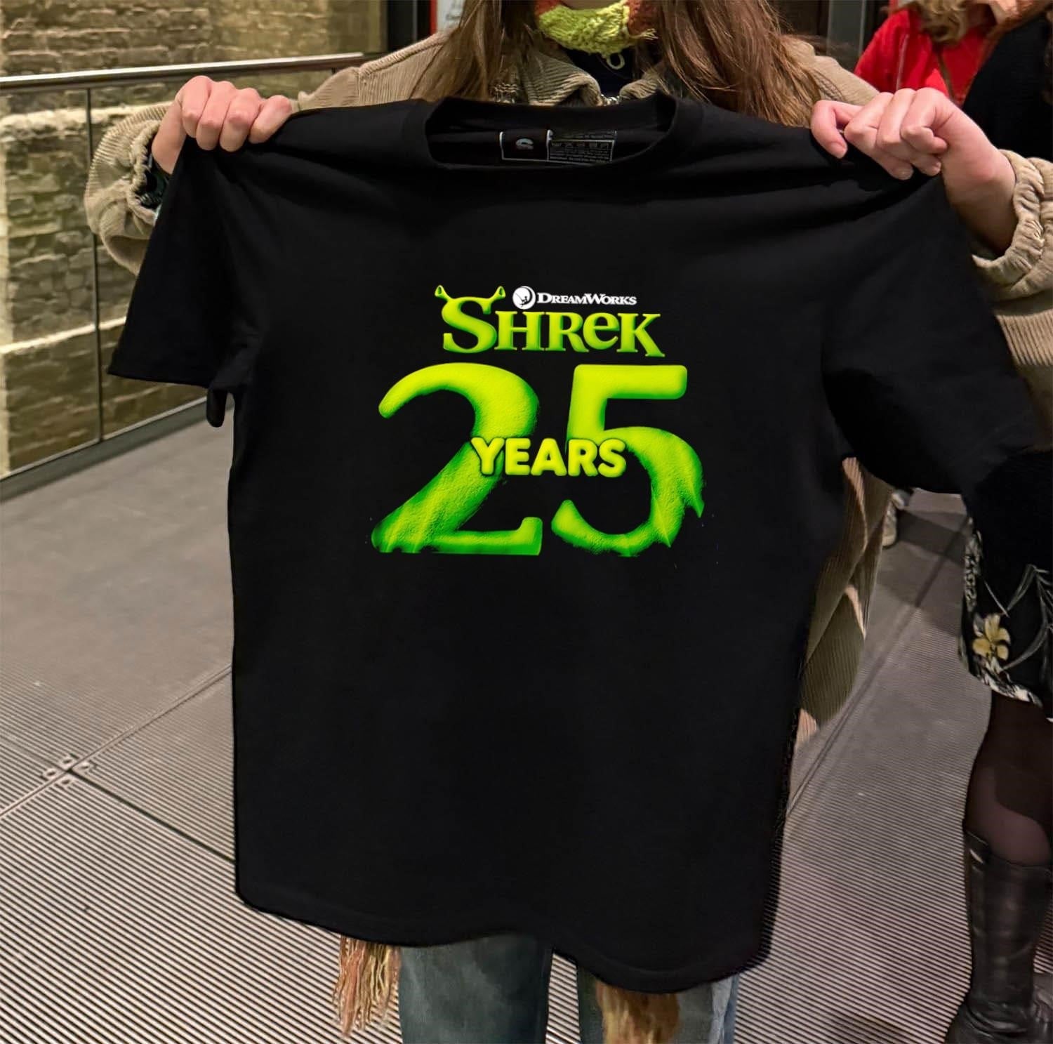 DreamWorks Shrek Movie Logo 25 Years Anniversary - Adult & Kids T-Shirts, Sweatshirts & Hoodies apparel design preview 2