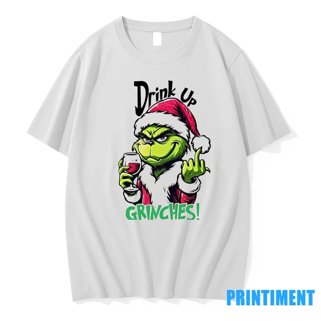Drink Up Grinches Christmas Sweater - Adult & Kids T-Shirts, Sweatshirts & Hoodies apparel design preview 1