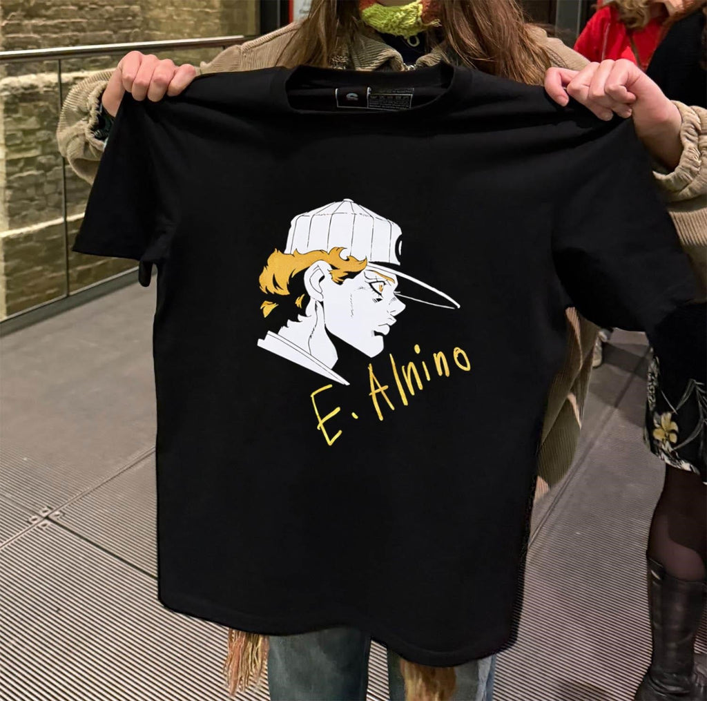 E. Alnino Emporio Boy Character Profile Gold Glitter - Adult & Kids T-Shirts, Sweatshirts & Hoodies apparel design preview 2