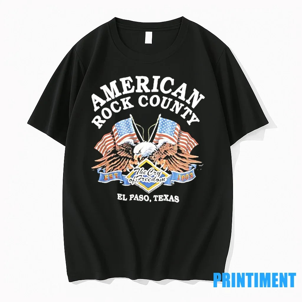 Eagle American Rock County The Cry Of Freedom Elsaso - Adult & Kids T-Shirts, Sweatshirts & Hoodies apparel design preview 1