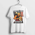 Eagle George Washington Not In This House Usa Flag - Adult & Kids T-Shirts, Sweatshirts & Hoodies apparel design preview 1
