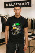 Eagle Head Wearing Green Philadelphia Football Helmet - Adult & Kids T-Shirts, Sweatshirts & Hoodies apparel design preview 1