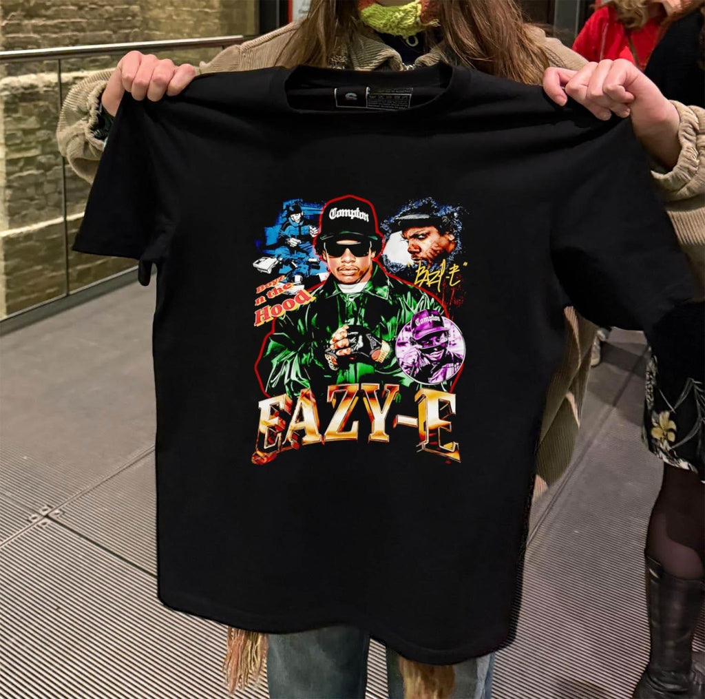 Eazy-E Boyz n the Hood Compton Hip Hop Legend - Adult & Kids T-Shirts, Sweatshirts & Hoodies apparel design preview 2