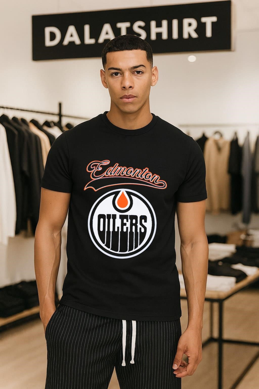 Edmonton Oilers Hockey Team Circular Logo Sports Fan - Adult & Kids T-Shirts, Sweatshirts & Hoodies apparel design preview 1