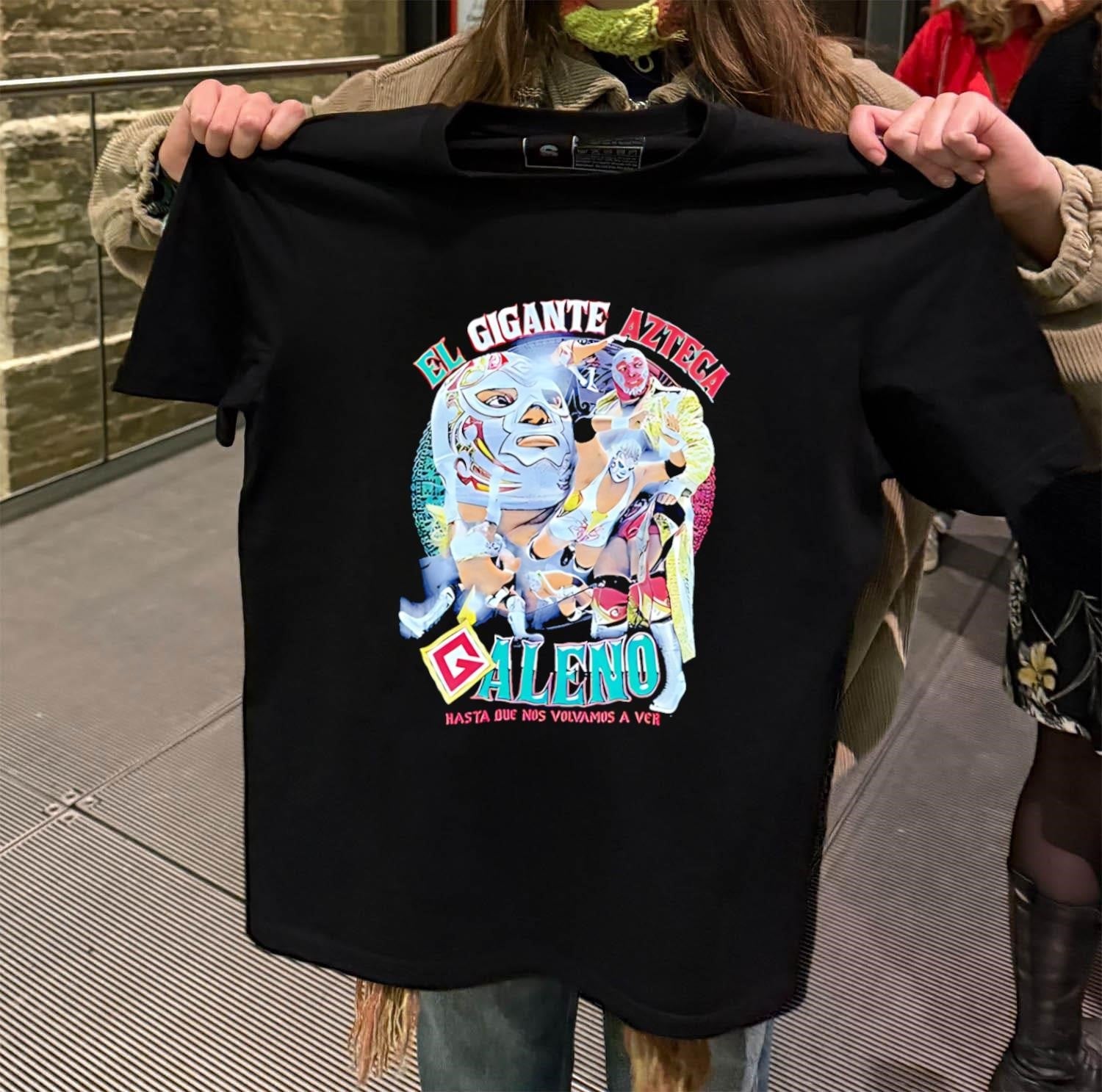 El Gigante Azteca Galeno Hasta Que Nos Volvamos A Ver - Adult & Kids T-Shirts, Sweatshirts & Hoodies apparel design preview 2