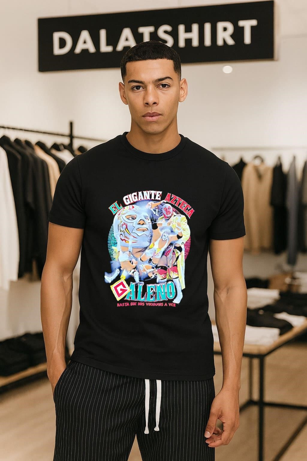 El Gigante Azteca Galeno Hasta Que Nos Volvamos A Ver - Adult & Kids T-Shirts, Sweatshirts & Hoodies apparel design preview 1