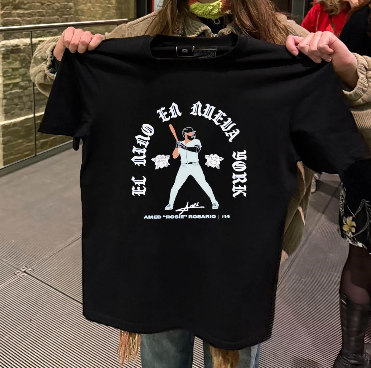 El Nino En Nueva York Amed Rosie Rosario 14 Baseball - Adult & Kids T-Shirts, Sweatshirts & Hoodies apparel design preview 2