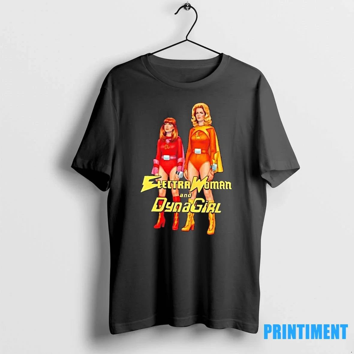 Electra Woman And Dyna Girl 1976 Sweater - Adult & Kids T-Shirts, Sweatshirts & Hoodies apparel design preview 1