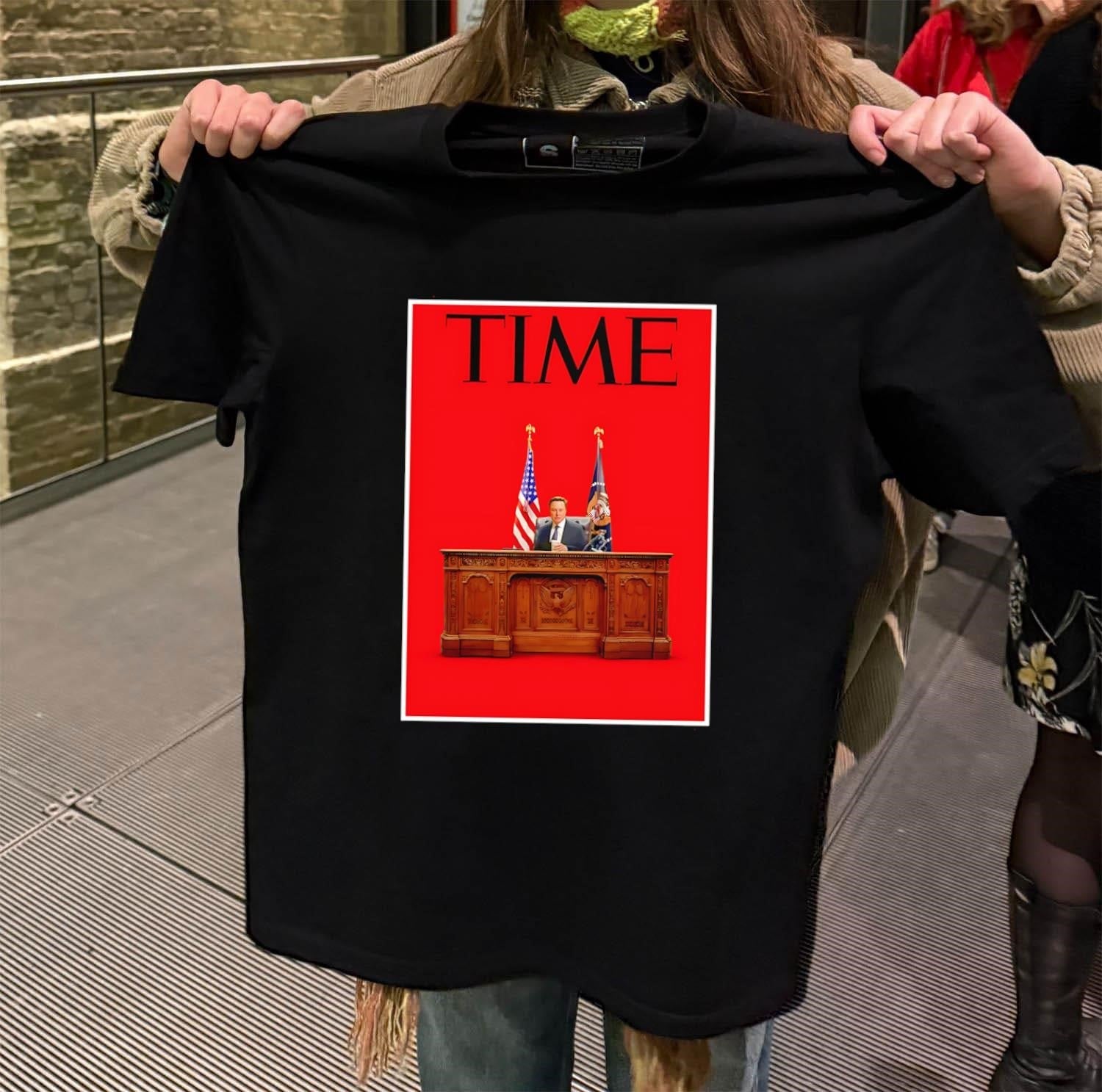 Elon Musk time magazine cover - Adult & Kids T-Shirts, Sweatshirts & Hoodies apparel design preview 2