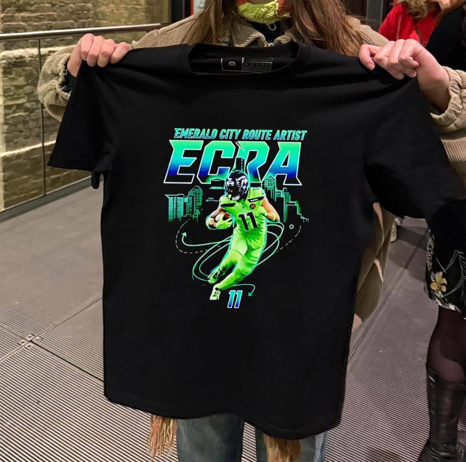 Emerald City Route Artist ECRA 11 Seattle Skyline - Adult & Kids T-Shirts, Sweatshirts & Hoodies apparel design preview 2